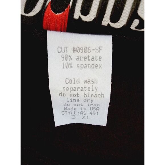 Donna USA 3XL Vintage Tunic Top‎ Slinky Shoulder Pads LS Round Neck - Picture 7 of 9